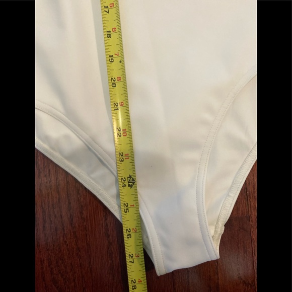 Zimmerman Peggy Bow one shoulder swimsuit sz 4 ivory white - Picture 14 of 15